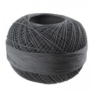 Filo cotone Lizbeth taglia 80 Charcoal n°606 x168m|raw }}