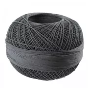 Filo cotone Lizbeth taglia 80 Charcoal n°606 x168m