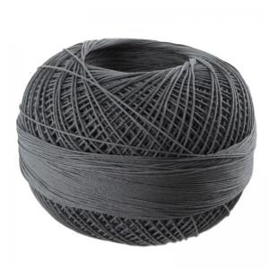 Filo cotone Lizbeth taglia 80 Charcoal n°606 x168m