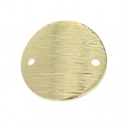 Distanziatore ricurvo e striato 2 fori 15 mm light gold x1|raw }}