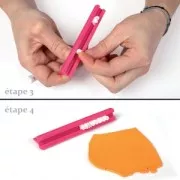 Regola timbro alfabeto per pasta polimerica