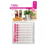 Regola timbro alfabeto per pasta polimerica