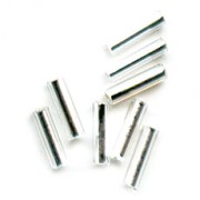 Perla Preciosa, tubetti da 4x1 mm, Crystal Silver Lined, 20 g