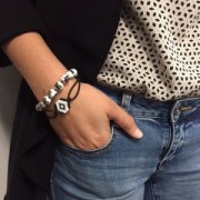 Filo elastico tinta unita per creazione DIY 2 mm Fuchsia x 1 m