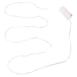 Ghirlanda luminosa da decorare 10 lampadine LED Trasparente x1.2 m