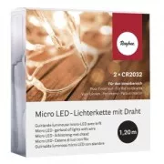Ghirlanda luminosa da decorare 10 lampadine LED Trasparente x1.2 m