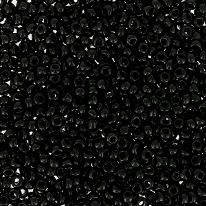 Perle Preciosa 15/0 - 1,5 mm Jet x20g