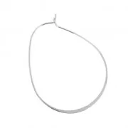 Orecchini a cerchio da decorare in ottone 54 mm rodiatox2