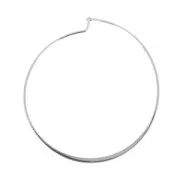 Orecchini a cerchio da decorare in ottone 50 mm rodiatox2