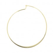 Orecchini a cerchio da decorare in ottone 50 mm light gold x2