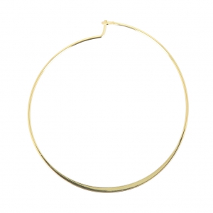 Orecchini a cerchio da decorare in ottone 50 mm light gold x2