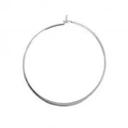 Orecchini a cerchio da decorare in ottone 40 mm rodiatox2