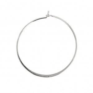 Orecchini a cerchio da decorare in ottone 40 mm rodiatox2