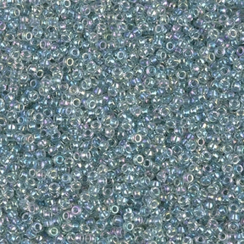 Rocaille Miyuki 15/0 263 - Sea Foam Lined Crystal AB