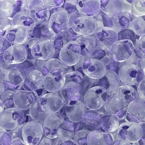 Mini-gocce Miyuki 3.4 mm DPF40 - Sparkling Purple Lined Crystal x8g