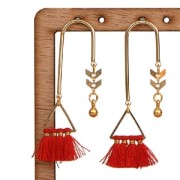 Orecchini con anello da decorare 36x15 mm rodiatox2