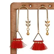 Orecchini con anello da decorare 36x15 mm rodiatox2