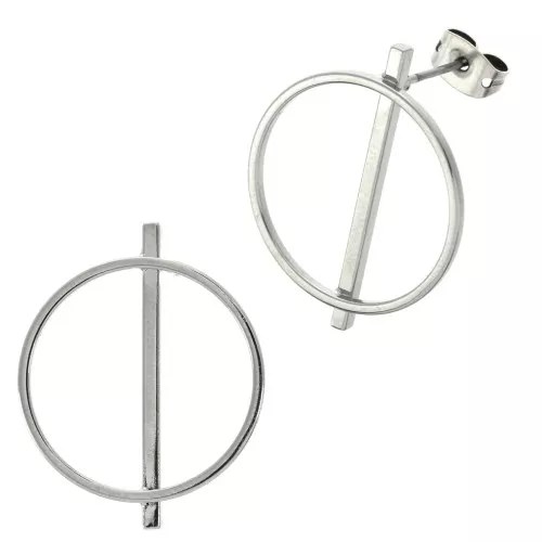 Orecchini da decorare 25 mm rodiatox2