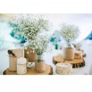 75 rondelle in legno grezzo 15 - 30 mm per la decorazione DIY