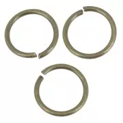 Anellini aperti 12x1.15 mm - Fabbricazione europea - bronzo x20