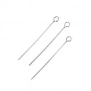 Chiodo ad occhiello in Argento 925 25x0.5 mm x 10