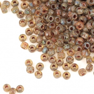 Perline Matubo 10/0 2,1 mm - Crystal Picasso x10 g