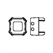 Castone per cabochon PureCrystal Imperial 4480 10  rodiato x1