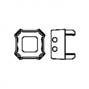 Castone per cabochon PureCrystal Imperial 4480 10  rodiato x1