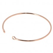 Bracciale rigido 2 anellini 53X51 mm oro rosa x1|raw }}