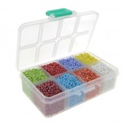 Assortimento rocailles 12/0 -  2 mm - Luster  - Multicolore x1|raw }}