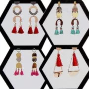 Distanziatore/Chandelier multi foro in ottone 16x17 mm rodiato x1