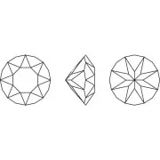 Cabochon PureCrystal 1088 6 mm Crystal Electra x1