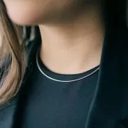 Girocollo maglia omega - 1.2 mm Argento 925 x40 cm