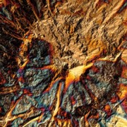 Fogli di metallo  - Design-Metall- 140x140 mm Blu / Dorato Flammé x3|raw }}