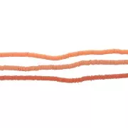 Perle rondelle in pasta polimerica Heishi 5x1 mm Arancione x39 cm