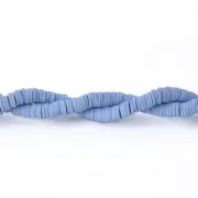 Blu cielo - Perle rondelle in pasta polimerica Heishi 5x1 mm Blu x39 cm Perle rondelle in pasta polimerica Heishi 5x1 mm Blu x39 cm