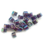 Miyuki Delica 11/0 Hex Cut DBC0005 - Blu iris variegato metallizzato x8g