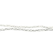 Perla in pasta polimerica Heishi 5x1 mm Bianco e Nero x39 cm