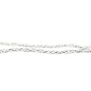 Perla in pasta polimerica Heishi 5x1 mm Bianco e Nero x39 cm