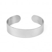 Bracciale rigido da decorare 15x175 mm Acciaio inox x1|raw }}