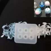 Stampo di silicone per realizzare perle ovali di 16 mm in resina