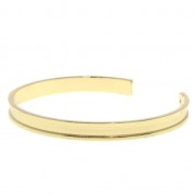 Base Eco in ottone per bracciale con bordo incurvato 6.2x170 mm dorato x1|raw }}