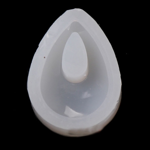 Stampo in silicone per pendenti gocce di 57x37 mm in resina x2