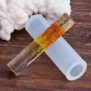 Stampo in silicone per realizzare dei pendenti in resina di 9x50 mm Cilindro