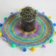 Assortimento di 10 pompon rotondi in poliestere 15 mm - Multicolore