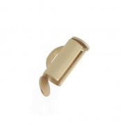 Perline Miyuki e punta Delica 10 mm - Oro opaco x1