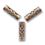 Tubi filigranati mm. 12x4 bronzo x6|raw }}