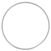 Cerchio nudo in metallo per acchiappasogni e abat-jour 10cm Grigio opaco x1