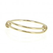 Anello regolabile in Gold filled  Taglia 55 a 58|raw }}