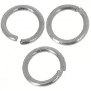 Anellini aperti 9x1.2 mm - argento antico x25